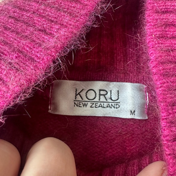 Koru merino wool, silk, and possum sweater - Picture 3 of 4